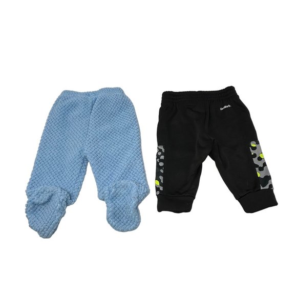 4 Pair Baby‎ Sweatpants - Blue, Black, Grey & Red - Size 3-6 Month - Picture 3 of 8